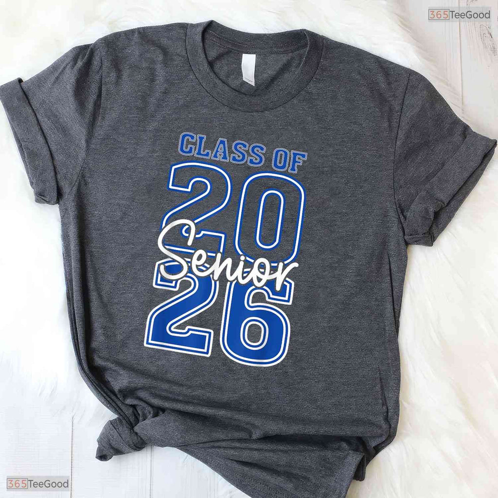 Class Of 2026 Senior Retro First Day Vintage High School Graduation Party Shirt