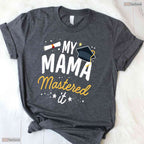 My Mama Mastered It Class Of 2026 Masters Degree Family Graduation Kids T-Shirt