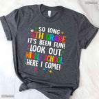 So Long 5th Grade Middle School Here I Come Elementary Graduation Youth T-Shirt