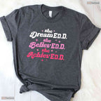 Doctor Of Education She Believed EdD Doctorate Degree University Graduation T-Shirt