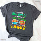 Goodbye 8th Grade Hello 9th Grade Summer Middle School Transition Graduation T-Shirt