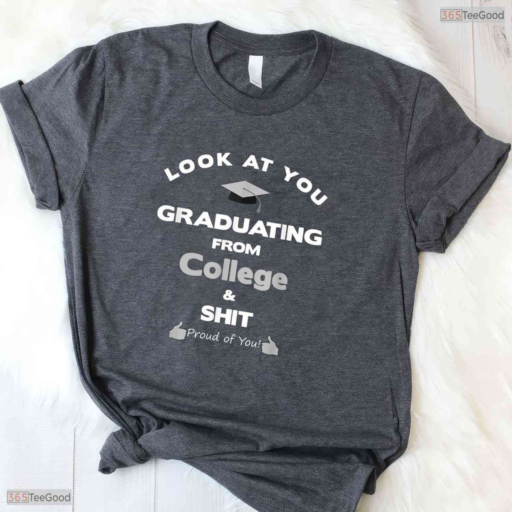 Funny College Graduation Celebration Gifts For Him Her University Degree Alumni T-Shirt
