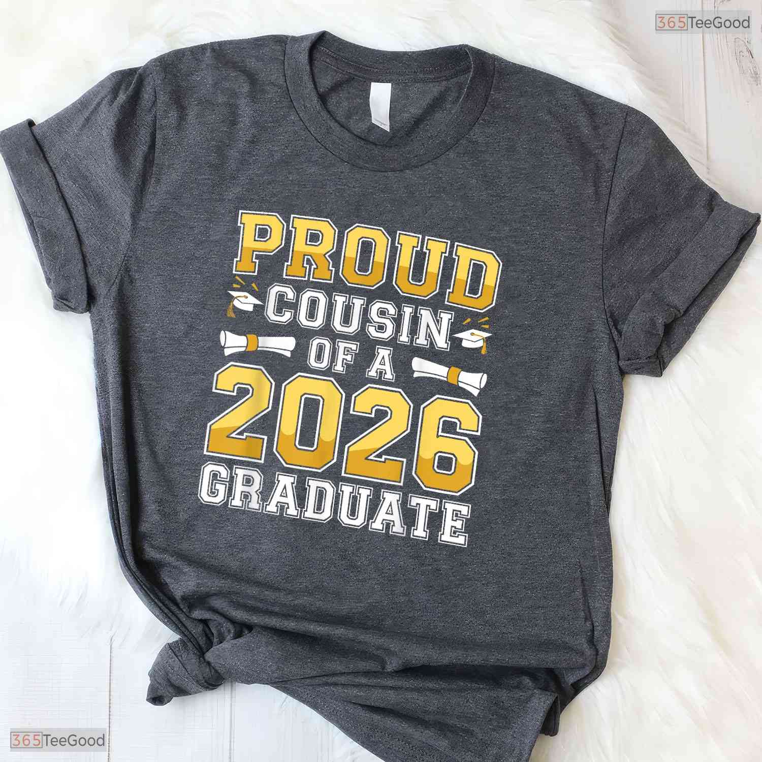 Proud Cousin Of A Class Of 2026 Graduate High School Family Party T-Shirt