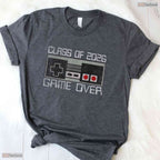 Funny Game Over Class Of 2026 Senior Video Gamer High School Graduation Shirt