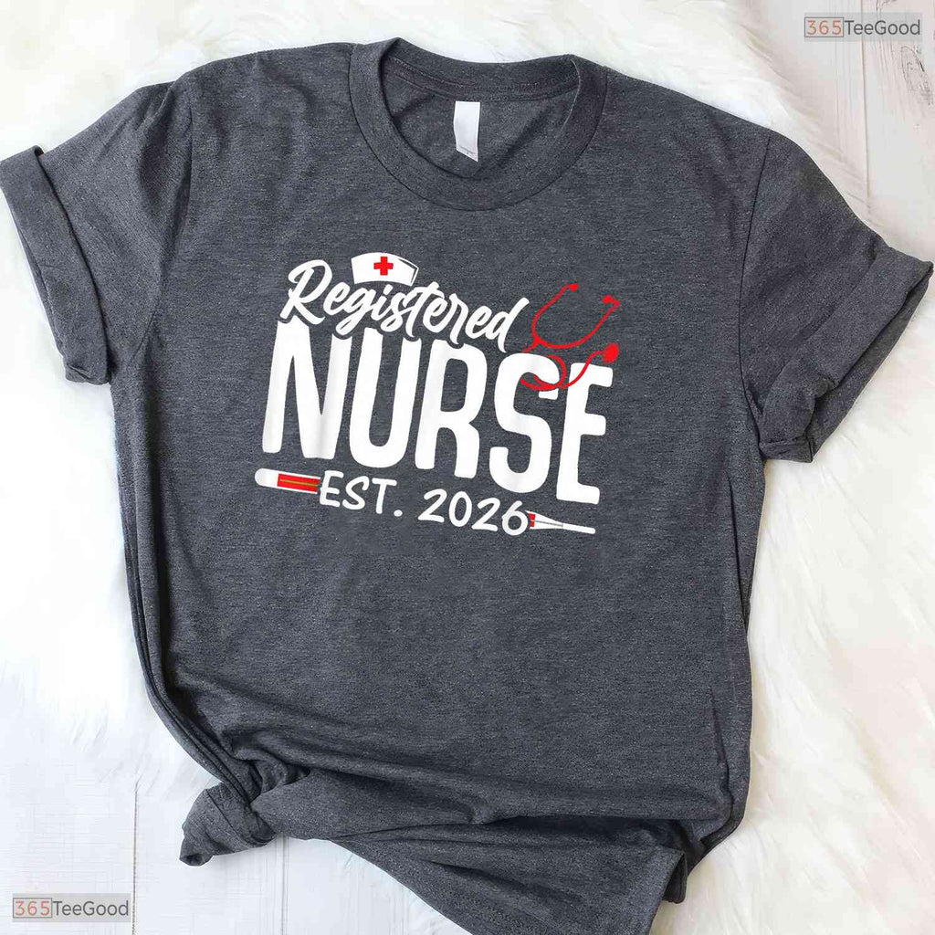 Graduate Registered Nurse Est 2026 Nursing School Medical Degree RN T-Shirt