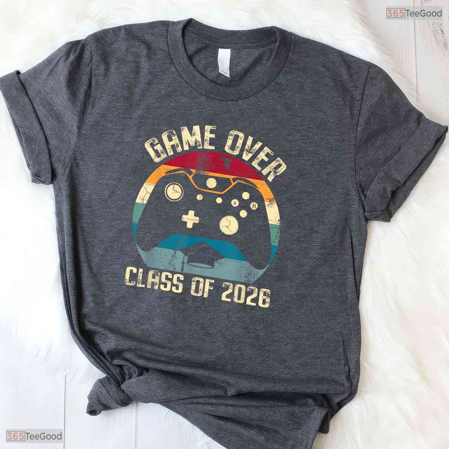 Video Game Level Complete Class Of 2026 Senior Gamer Graduation Party Shirt