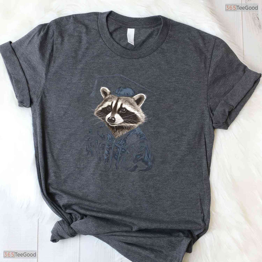 Funny Trash Panda Graduation Raccoon College University Graduate Humor Shirt