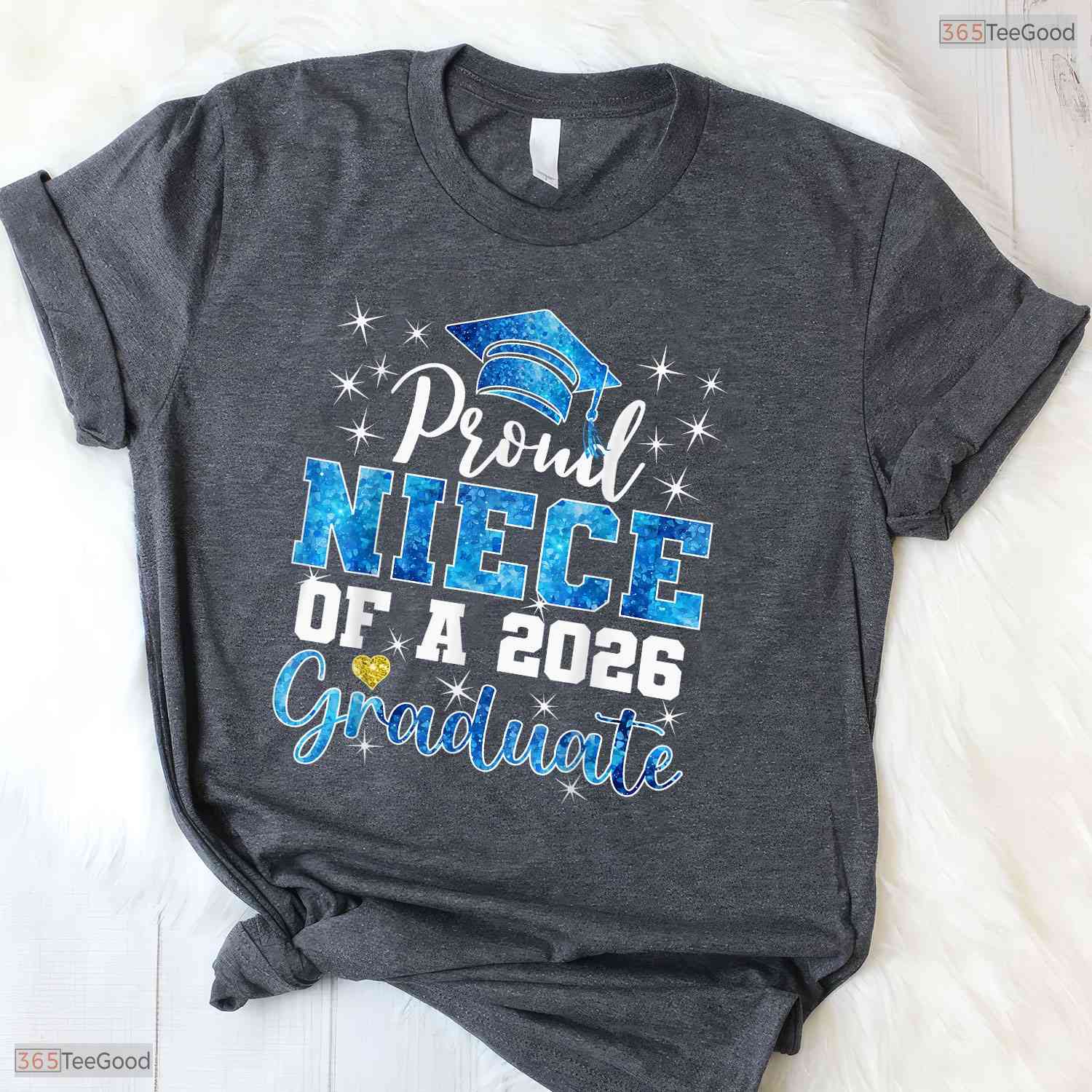 Super Proud Niece Of A 2026 Graduate High School Senior Family Party T-Shirt