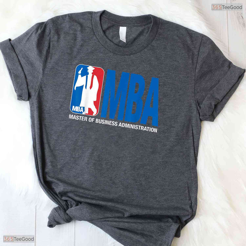 MBA Masters Degree Graduation Funny Basketball Pun University Graduate T-Shirt