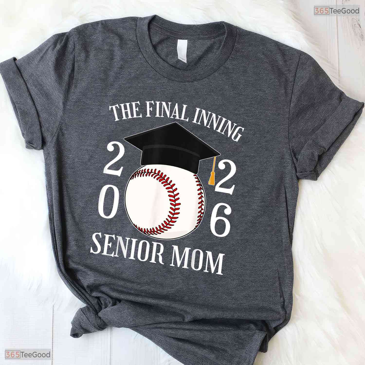The Final Inning Senior Baseball Mom Class Of 2026 Graduate Sports Team T-Shirt