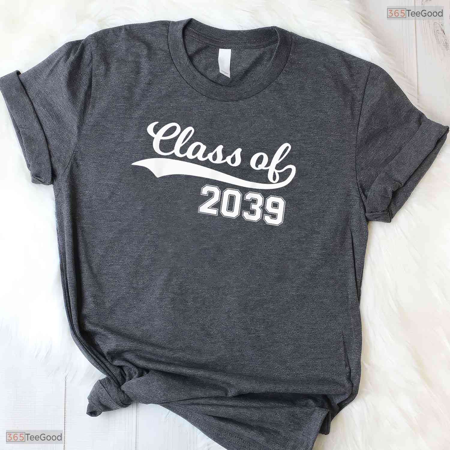 Class Of 2039 Grow With Me First Day Of School Milestone Youth Graduation Shirt