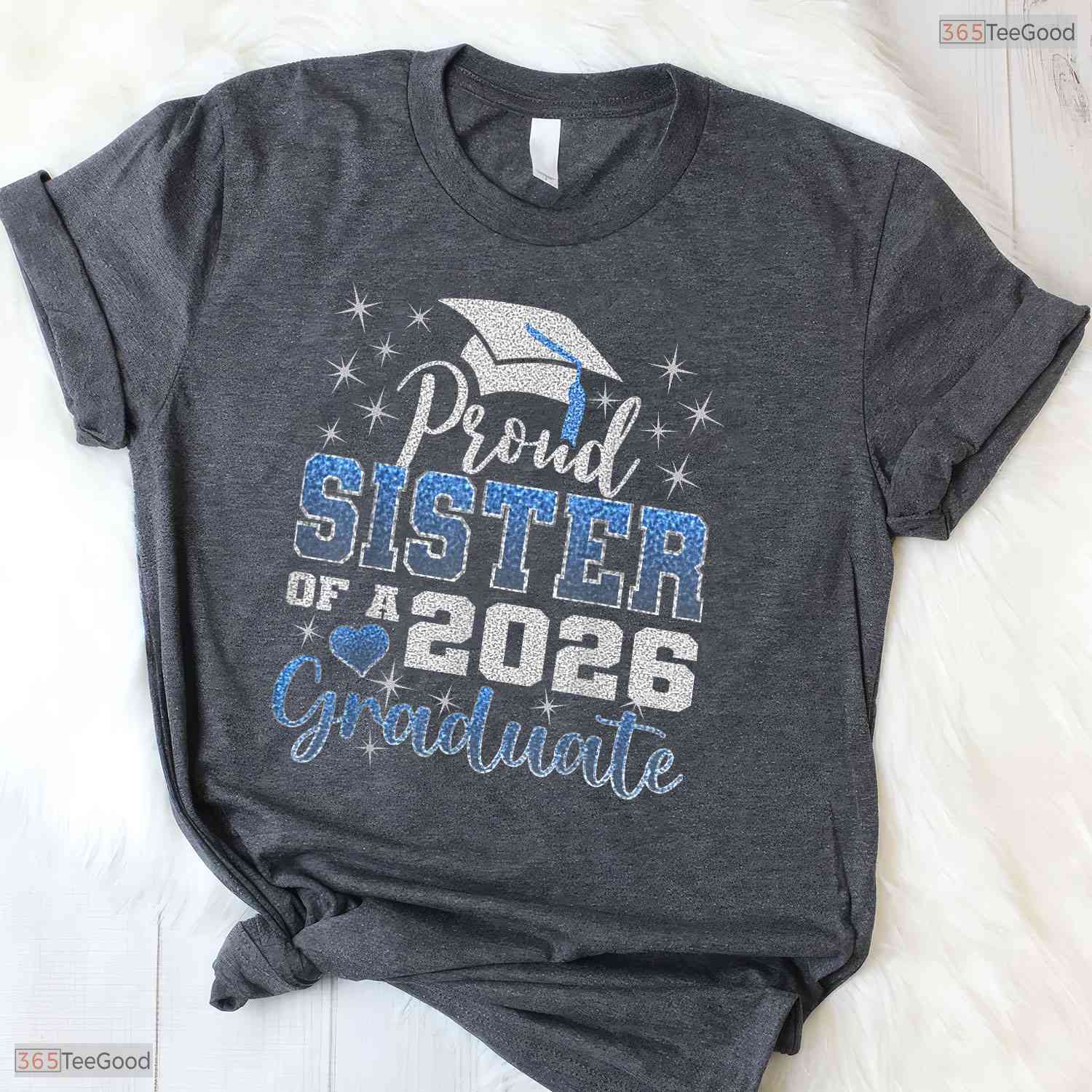 Awesome Super Proud Sister Of A 2026 Graduate Senior Graduation Family Party T-Shirt