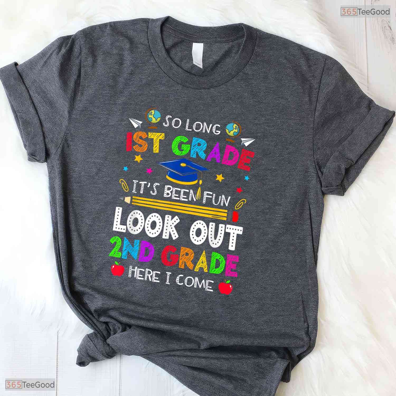 So Long 1st Grade Hello 2nd Grade Here I Come 2026 Youth Graduation T-Shirt