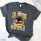 My Lil Sister Mastered It Class Of 2026 Masters Degree Family Graduation Shirt
