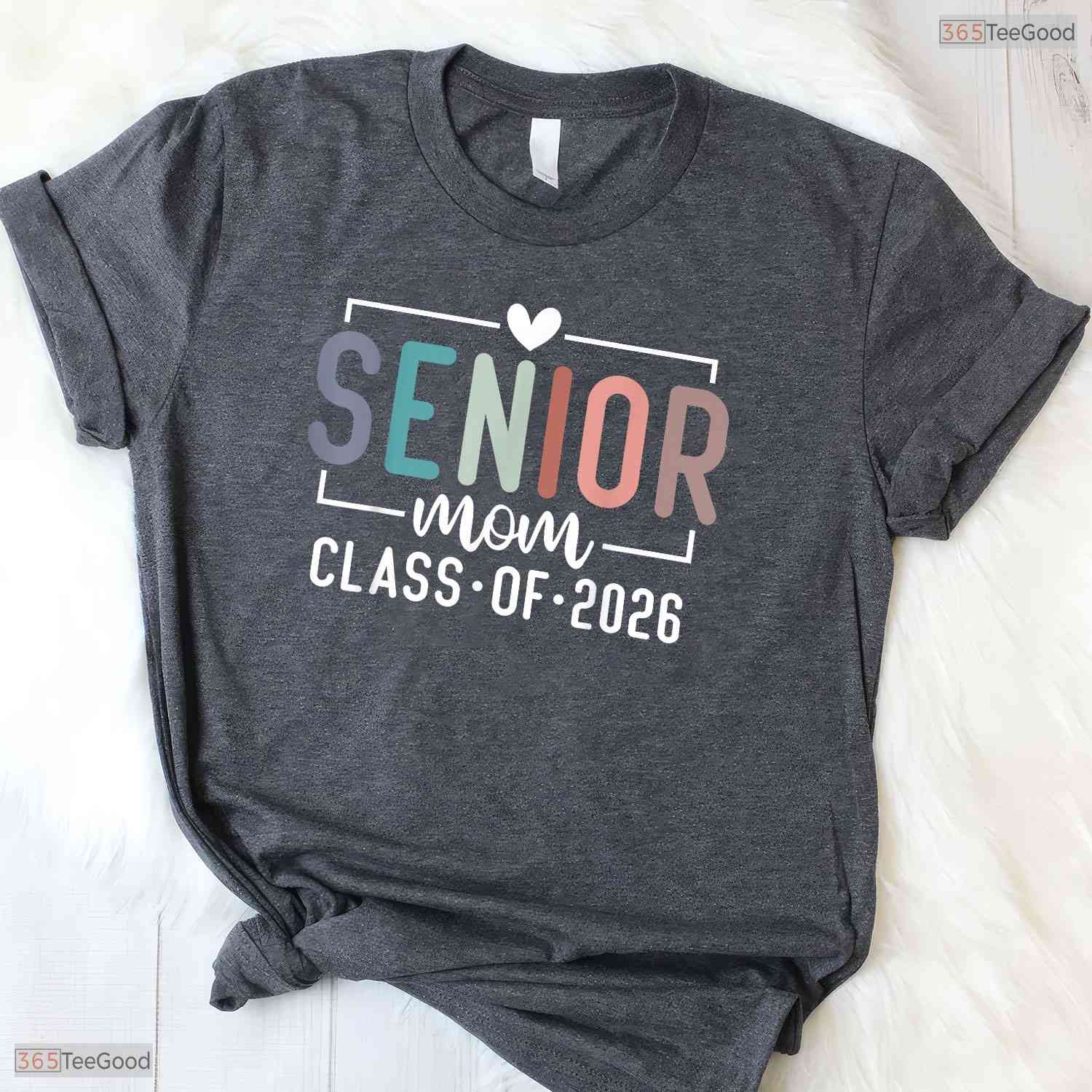 Senior Mom Class Of 2026 Proud Mother Of A High School Graduate Party T-Shirt