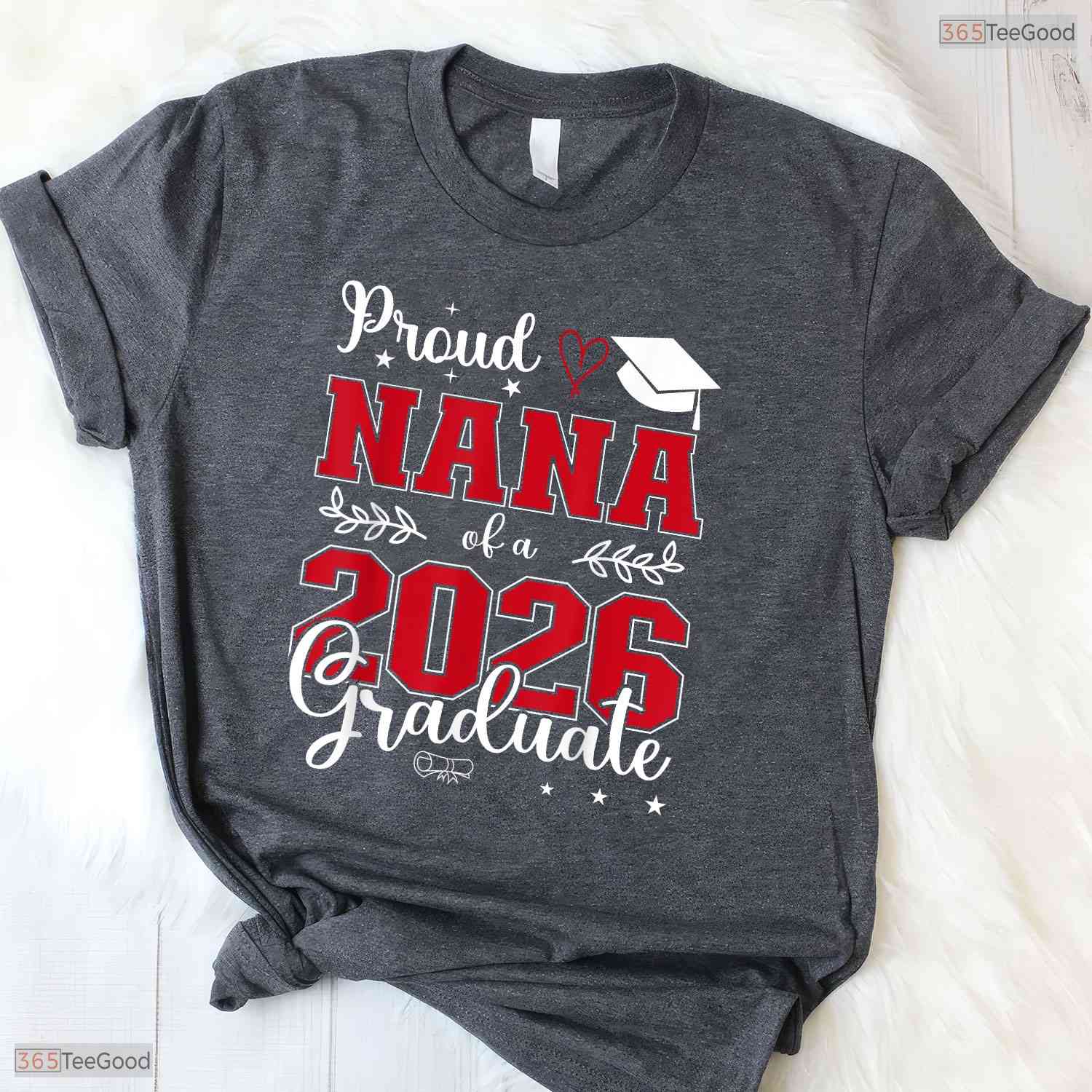 Proud Nana Of A Class Of 2026 Graduate High School Senior Commemorative Shirt