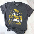 Super Proud Cousin Of A 2026 Graduate High School Senior Party T-Shirt