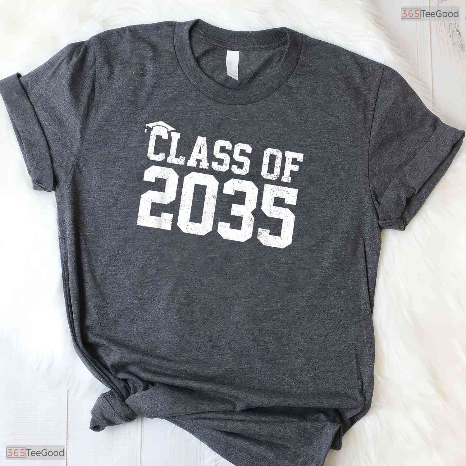 Class Of 2035 Grow With Me First Day Of School Milestone Keepsake T-Shirt