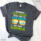 Goodbye 3rd Grade Hello 4th Grade Hello Summer Youth Graduation T-Shirt