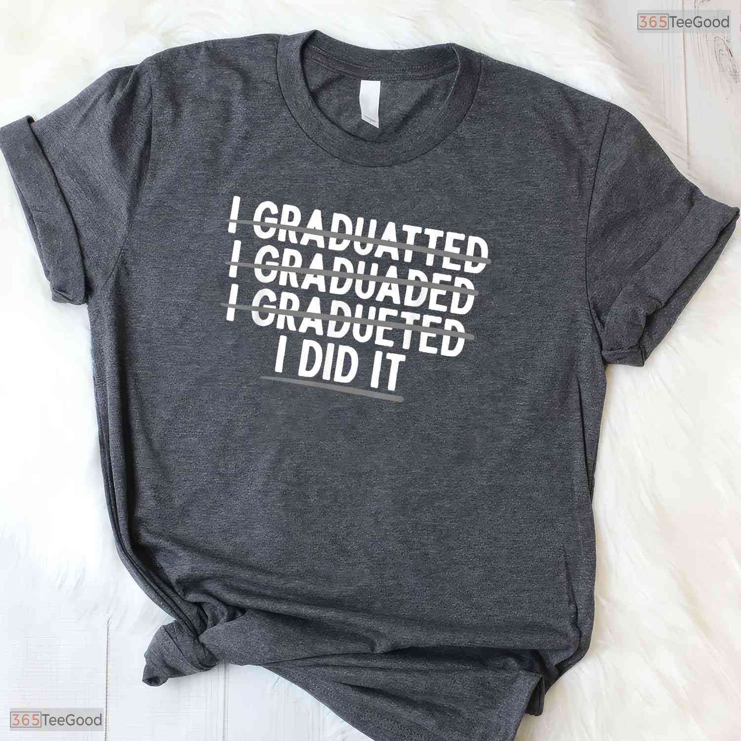 Funny College Graduation Art For Men Women High School Graduate Celebration Shirt