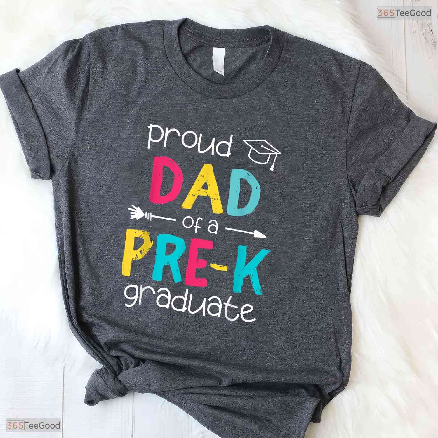 Proud Dad Pre K Preschool Family Matching Early Childhood Graduation T-Shirt