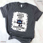 Funny I Survived Middle School Graduation Class Of 2026 Student Commemorative T-Shirt