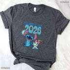 Cute Tropical Alien Theme Class Of 2026 Graduation Stars Senior Celebration T-Shirt