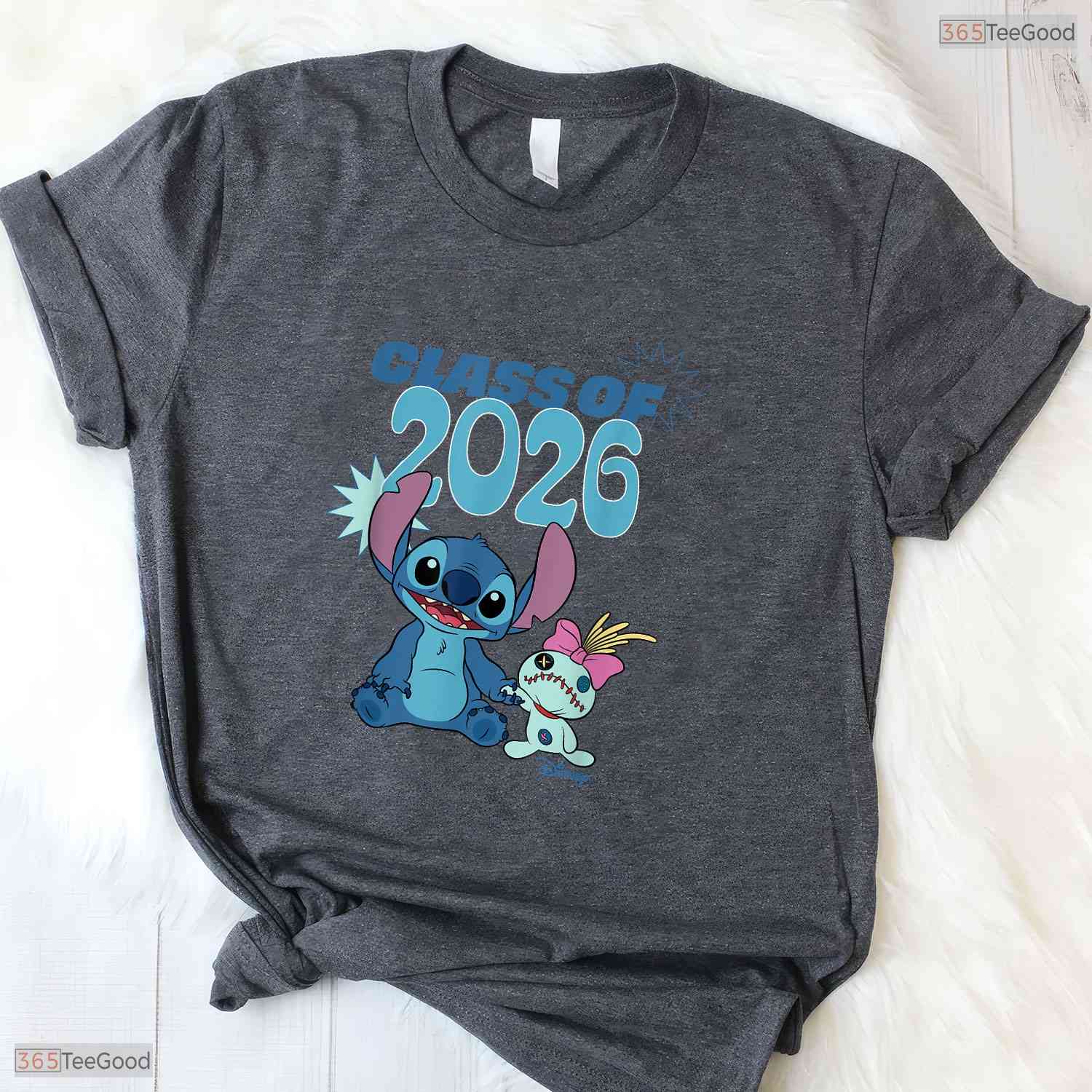 Cute Tropical Alien Theme Class Of 2026 Graduation Stars Senior Celebration T-Shirt