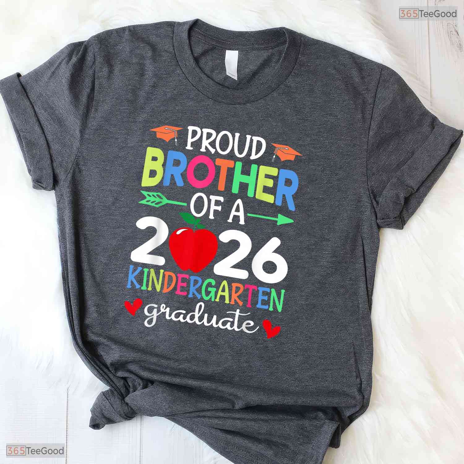 Proud Brother Of A 2026 Kindergarten Graduate Early Childhood Moving Up Ceremony Shirt