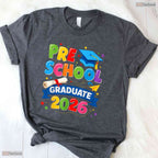 Awesome Preschool Graduation 2026 Pre-K Graduate Kids Boys And Girls Party T-Shirt