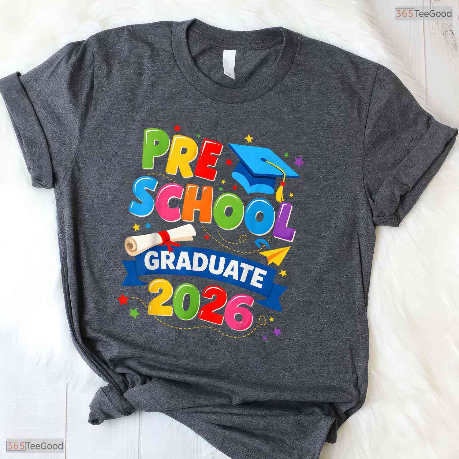 Awesome Preschool Graduation 2026 Pre-K Graduate Kids Boys And Girls Party T-Shirt