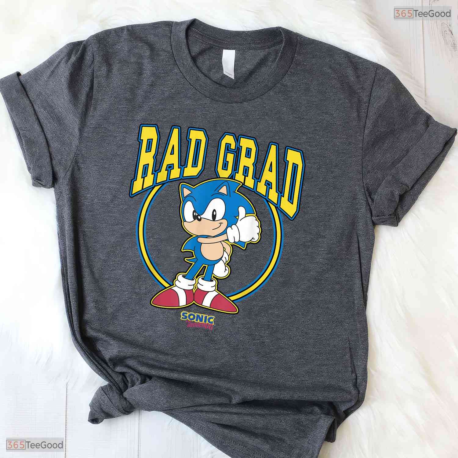 Awesome Fast Blue Gamer Character Rad Grad Thumbs Up Graduation Boys T-Shirt