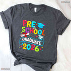 Hilarious Preschool Graduate 2026 Pre-K Grad Funny School Graduation T-Shirt