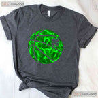 Basketball Shamrock Lucky Clover St Patricks Day T-Shirt Sport Boys Tee