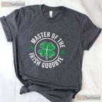 Master Of The Irish Goodbye St Patricks Day T-Shirt Funny Introvert Tee