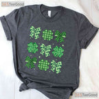 Coquette Bow Shamrock St Patricks Day T-Shirt Cute Ribbon Irish Girl