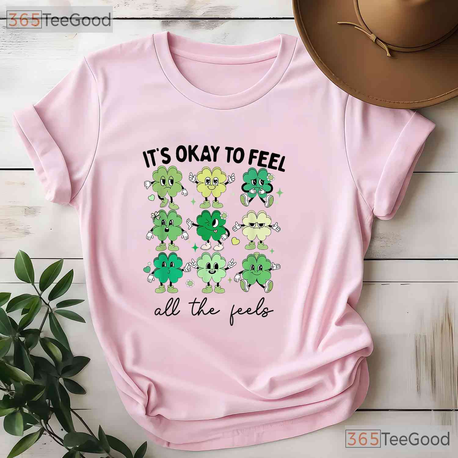 Its Okay To Feel All The Feels SPED St Patricks Day T-Shirt Teacher Tee