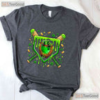 Baseball Ice Cream St Patricks Day T-Shirt Funny Sports Player Boys Tee