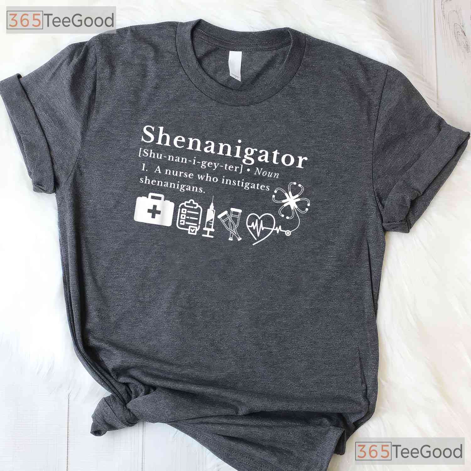 Shenanigator Definition RN Nurse St Patricks Day T-Shirt Nursing Crew Tee
