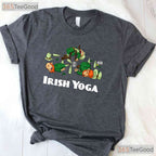 Irish Yoga Funny St Patricks Day T-Shirt Drinking Drunk Leprechaun Gift