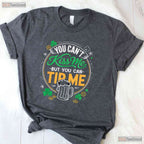 Vintage Shamrock Waitress Bartender St Patricks Day T-Shirt Server Crew