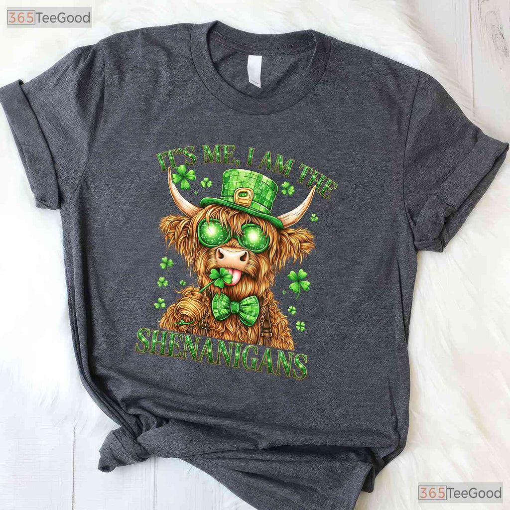 Guy Its Me I Am The Shenanigans St Patricks Day T-Shirt Funny Humor Tee