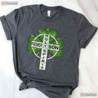 Father Son Holy Spirit Shamrock St Patricks Day T-Shirt Religious Irish