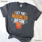 Let The Madness Begin Vintage T-Shirt Retro College Basketball Tournament Tee