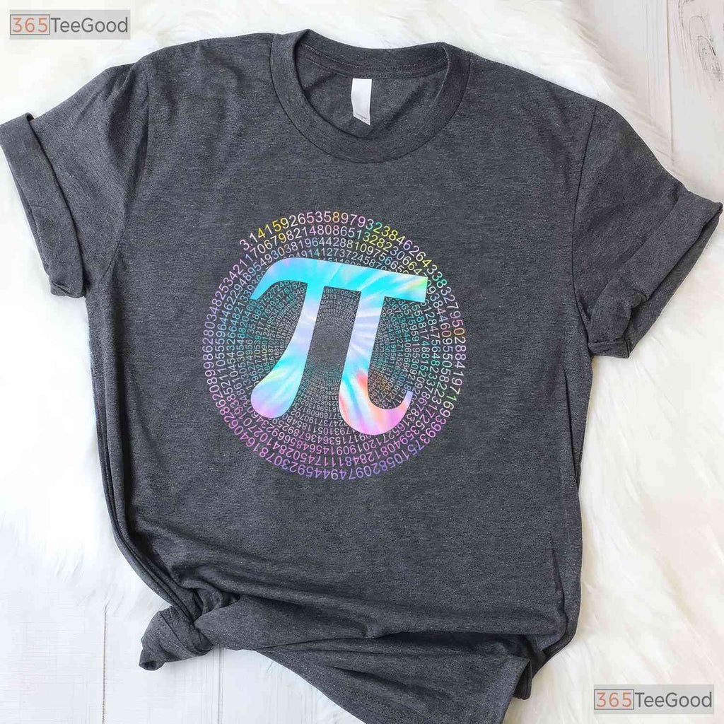 Tie Dye Pi T-Shirt 3 - 14 Number Symbol Math Science Pi Day Colorful Tee