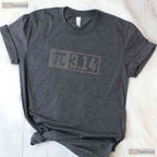 Vintage Pi Shirt for Teacher 3 - 14 Digits Happy Pi Day Retro Style Tee