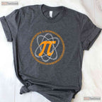 Math Pi Shirt Atom Symbol Pi Day Science Teacher Physics Geek Gift Tee