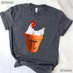 Chicken Pot PI Day T-Shirt Gift Men Women Kids Funny Math Food Pun Tee