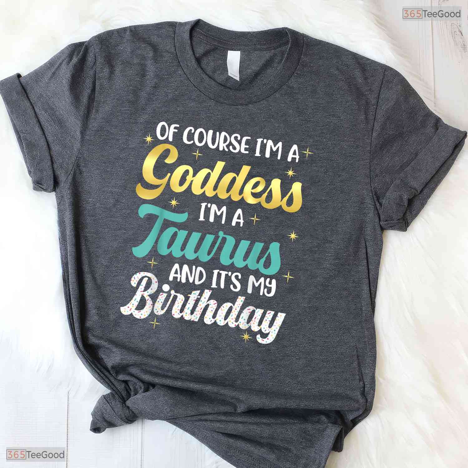Goddess Taurus Queen Zodiac Birthday T-Shirt- Unique May Birthday Shirt Gift