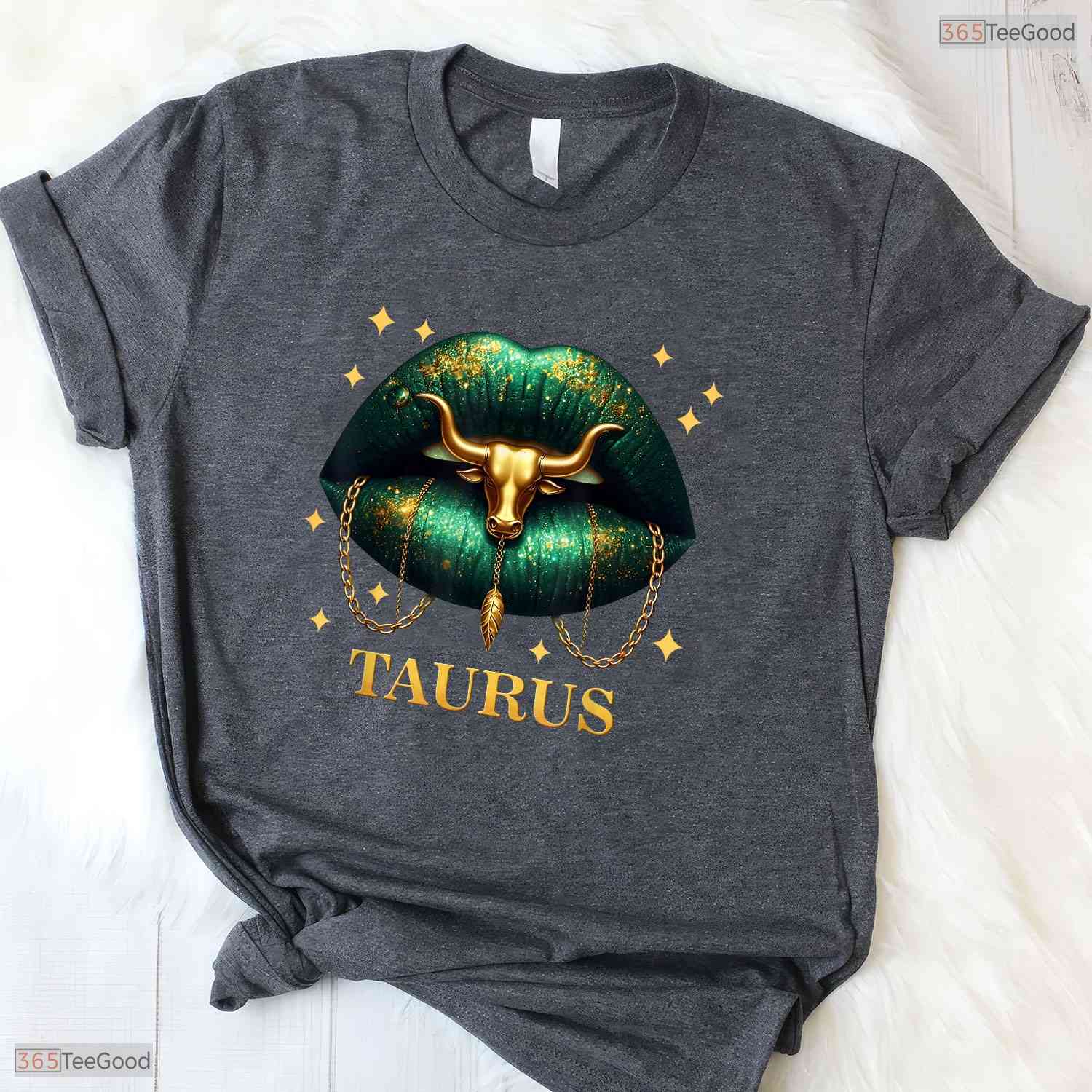 Taurus Queen Zodiac Sign Women Lips T-Shirt- Unique May Birthday Shirt Gift